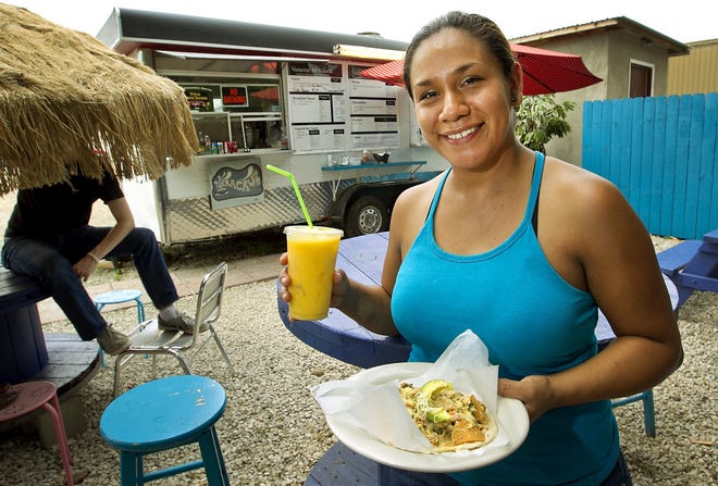 Maritza Vazquez' first Veracruz All-Natural food truck is located at 1704 E. Cesar Chavez, but not for long. The truck has to vacate the premises soon. [Ralph Barrera/ AMERICAN-STATESMAN]