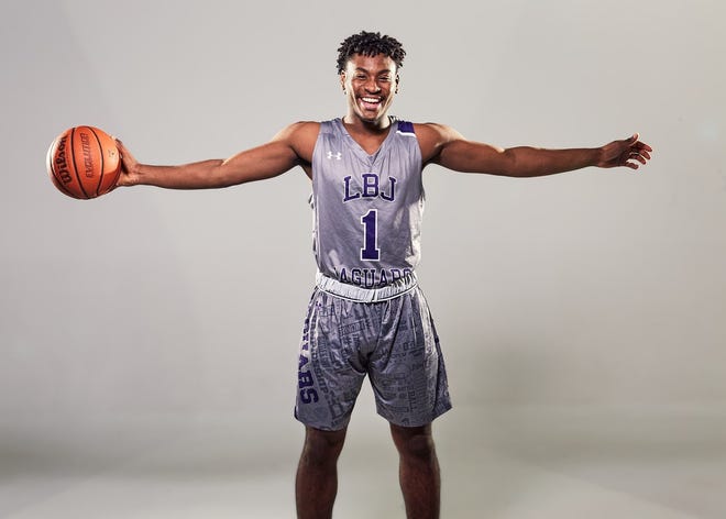 LBJ basketball player Brian Batts plans to play football in college at UT-Permian Basin. [DAVE CREANEY/FOR STATESMAN]