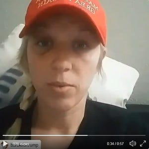Haley Maddox posted a video Saturday saying she was attacked for wearing a Make America Great Again hat. Austin police said they are investigating the incident, which happened March 2 at a bar in the 300 block of East Sixth Street. [IMAGE VIA TWITTER]
