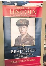 A sample banner that was presented to Lincoln City Council provides an example of

what the item would look like for those who want to sponsor. [FILE PHOTO]