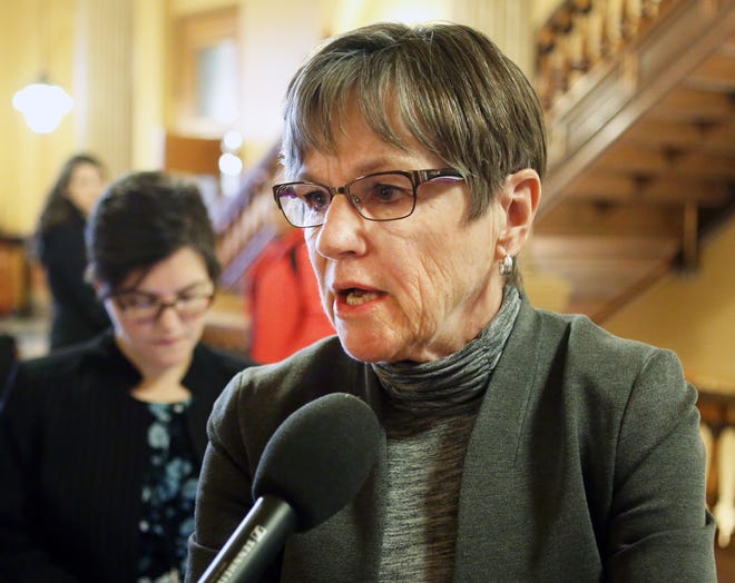 Gov. Laura Kelly's first month on the job in January coincided with rise of the state's unemployment rate to 3.4 percent, up 0.1 percent from December, but lower than the 3.5 percent figure for January 2018 based on an analysis by the Kansas Department of Labor. [Thad Allton/The Capital-Journal]