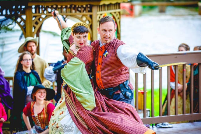 The 2019 New Jersey Renaissance Faire will explore the choices Queen Elizabeth I makes as she picks from an array of suitors. The Faire runs weekends, May 18 through June 2 in Bordentown. [COURTESY OF JAMIE KASSA]