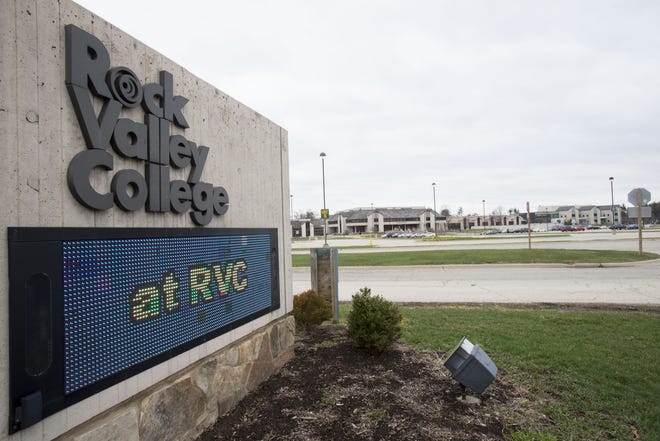Rock Valley College on Friday, March 31, 2017, as seen from Spring Brook Road in Rockford. [MAX GERSH/RRSTAR.COM STAFF]