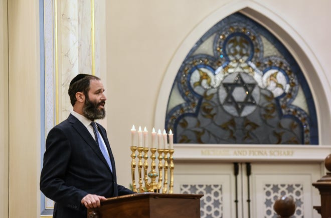 Rabbi Moshe Scheiner at Palm Beach Synagogue. [Melanie Bell/palmbeachdailynews.com]
