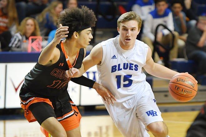 Washburn Rural's Jordan White helped lead the Junior Blue to the Class 6A state championship game and earned second-team All-Class 6A honors. [December 2018 Capital-Journal file photo]