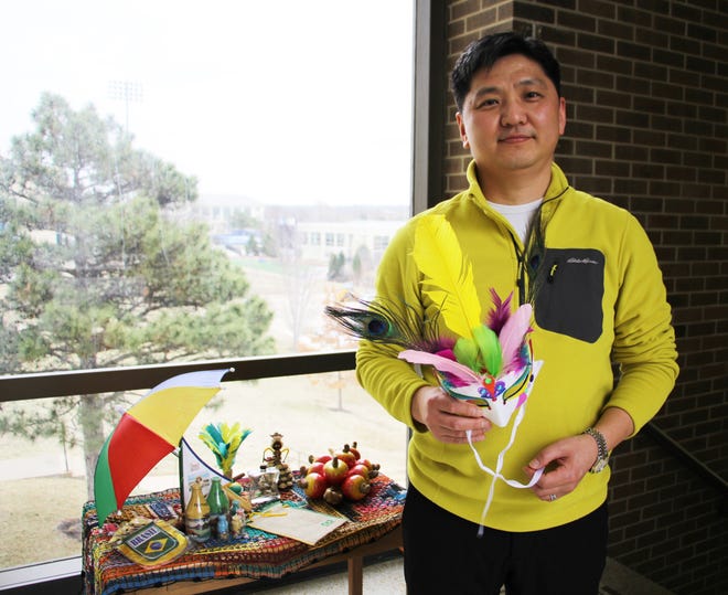 Washburn University sociology professor Sangyoub Park is organizing the International Center of Topeka's annual cultural festival, which this year will highlight Brazil. [Katie Moore/The Capital-Journal]