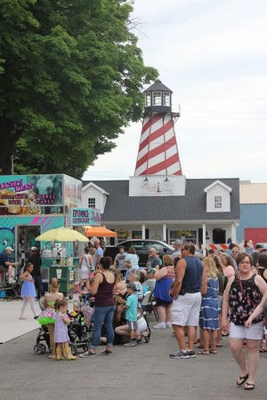 The crowds were often thick along Walnut Street during the 2018 Devils Lake Festival of the Arts.