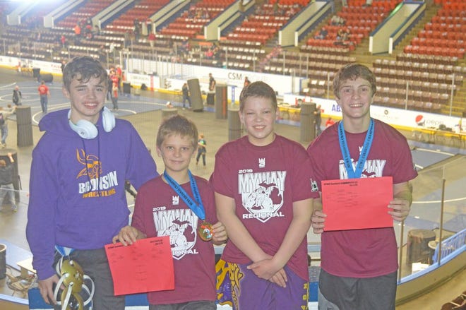 Perry Lake, Layne Knisely, Jacob Britten and Carson Norton competed at the MYWAY Regional Championships this past weekend.