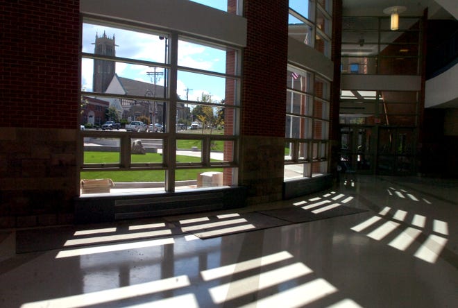 A view from the front lobby at the Quincy High School. Ledger file photo