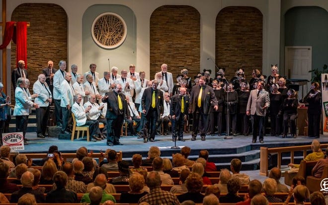 The Venice Gondolier Barbershop Chorus performs at Church of the Nazarene. [Submitted photo]
