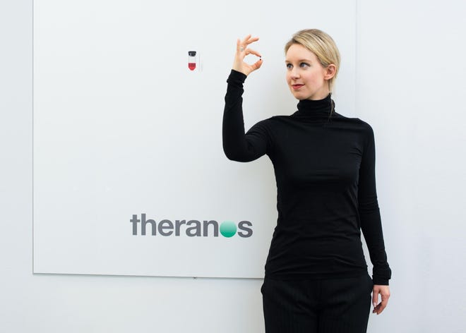 "The Inventor: Out for Blood in Silicon Valley" screened at South by Southwest Film Festival 2019. The film tells the story of Elizabeth Holmes and her company, Theranos. [Contributed by Drew Kelly]
