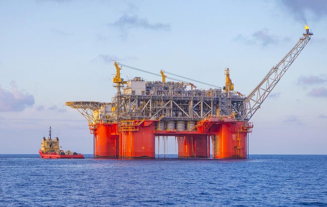 The Atlantis platform operates in 7,000 feet of water about 150 miles southeast of Port Fourchon. Oil companies BP and BHP plan a $2 billion expansion in the field, a project that received final approval last month. [BP]