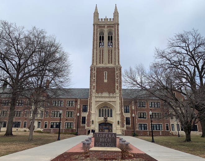 Counselors were made available to students and staff members at Topeka High School on Wednesday following the announcemment that a student died overnight at his home. [Phil Anderson/The Capital-Journal]