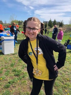 Littleton Middle School seventh-grader Abby Nordhausen, 12, attends the most recent MG Walk, which supports the Myasthenia Gravis Foundation of America (MGFA).

[Courtesy photo/Elizabeth Nordhausen]