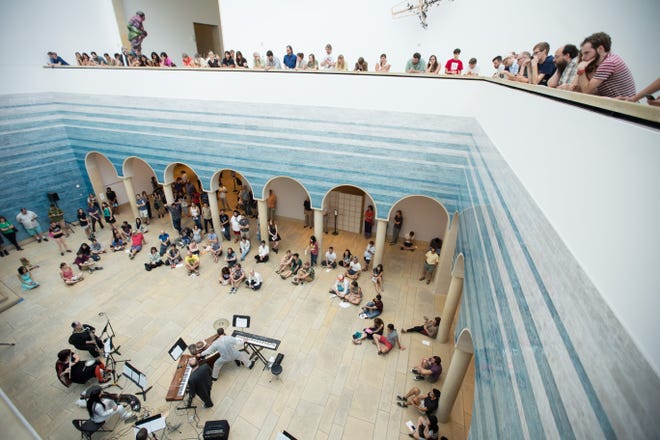 During the Blanton's Soundspace concerts, musicians play throughout the museum and listeners can wander, sit and stand where they like. [Contributed]