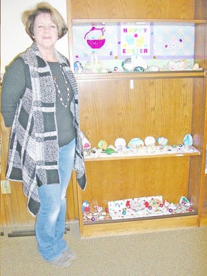 Shelley Avra’s hand-painted rock collection will be on display at the Coldwater branch of the Branch District Library through the month of April.