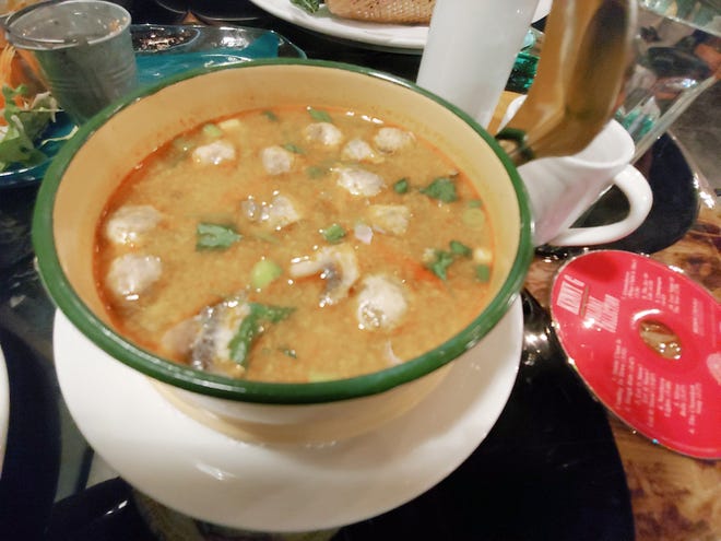 The Tom yum soup at Sivalai Thai Cuisine in Dartmouth was seasoned just right. [Standard-Times photo | Jerry Boggs]