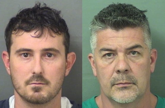 Ryan Cheatham (left)and Ruben Delossantos. [Provided by the Palm Beach County Sheriff's Office]