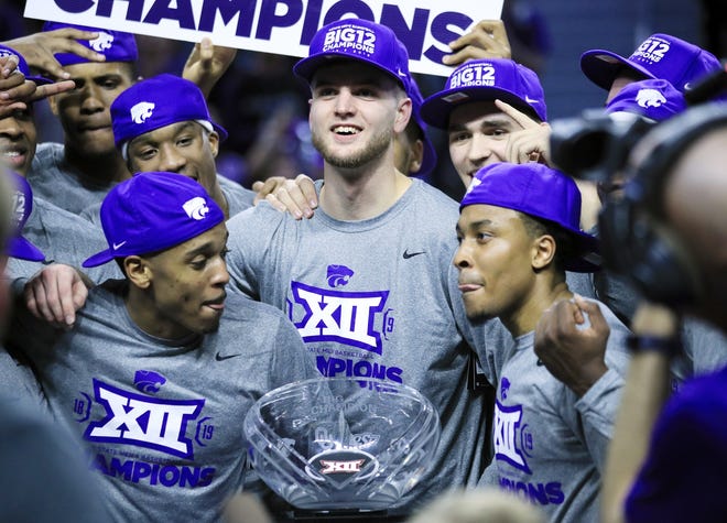 Kansas State senior Dean Wade has accomplished a lot during his time in Manhattan, but nagging foot injuries have kept him out of the NCAA Tournament the past two seasons. [March 2019 file photograph/The Associated Press]