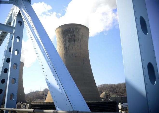 The cost for FirstEnergy Solutions to decommission its assets in Beaver County, including the Beaver Valley Nuclear Power Station (pictured), would total more than $900 million, according to figures released by the company in a bankruptcy document. [ECL staff file]