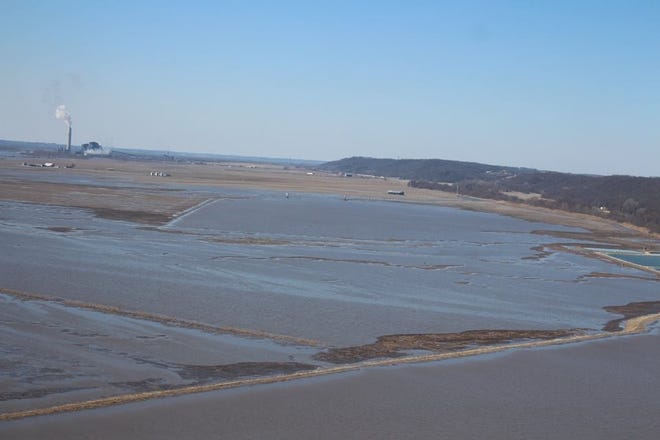 The Kansas Division of Emergency Management this week posted on its Facebook site this photo showing ongoing flooding of the Missouri River, which continues to affect parts of northeast Kansas. [Facebook]