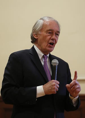 U.S. Sen. Edward Markey says Democrats will vote "present" when the proposed Green New Deal resolution is put to a vote in the Senate on Tuesday, March 26, 2019. (File photo)