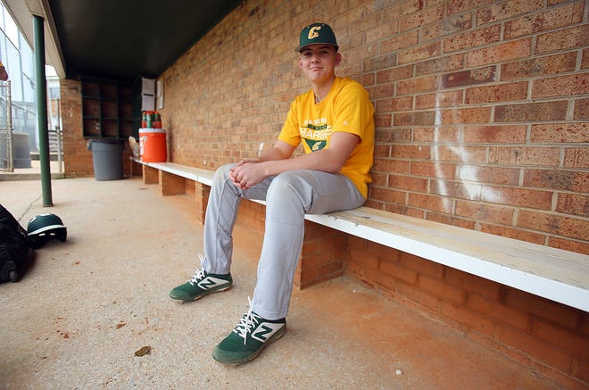Brayson Melton recently returned to the Crest baseball field after having multiple brain surgeries, radiation treatments and physical therapy to remove a tumor. [Brittany Randolph/The Star]