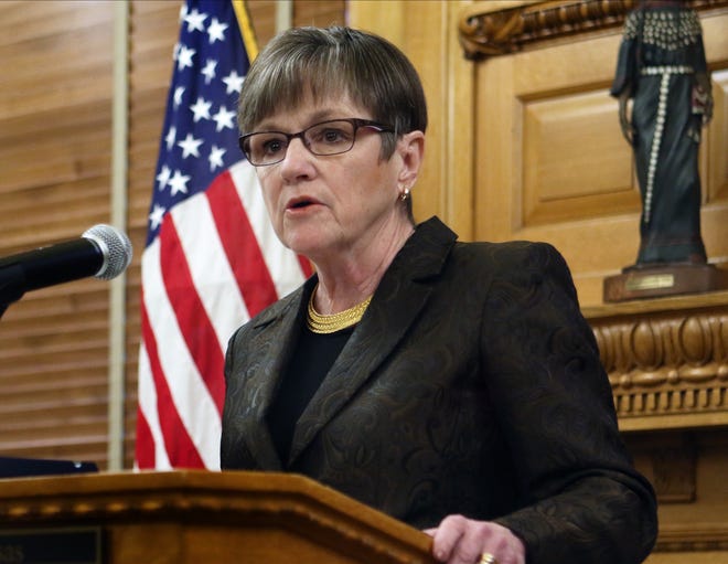 Gov. Laura Kelly used her veto power for the first time Monday to thwart a bill capable of reducing state tax revenue by an estimated $500 million over three years. The veto was denounced by Republican legislators, and three business lobby groups called for override votes in the House and Senate. [Thad Allton/The Capital-Journal]