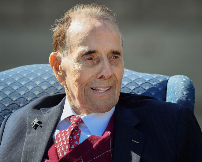 The U.S. House of Representatives voted unanimously Tuesday to approve legislation that would promote former U.S. Sen. Bob Dole, to the grade of colonel in the U.S. Army. [September 2018 file photo/The Capital-Journal]