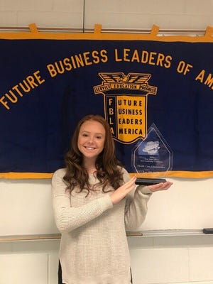 Cherokee junior Jenna Dever finished first in the FBLA healthcare administration test at the organization's New Jersey State Leadership Conference. [CONTRIBUTED]