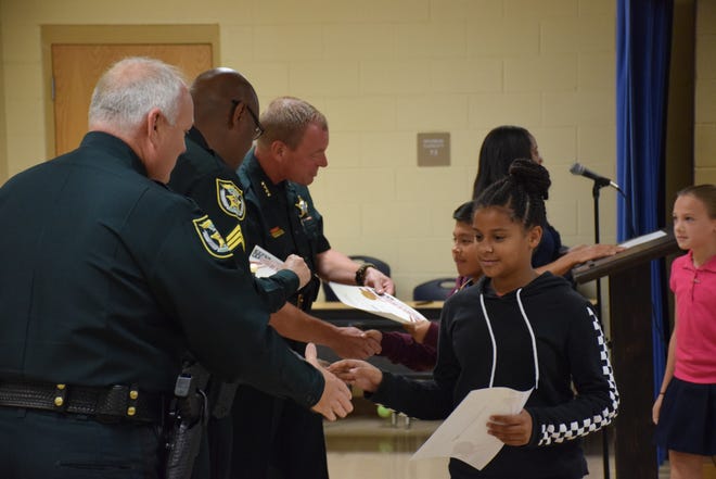 The students at Grassy Lake were the first DARE graduates in Lake County since 2013, when the program was canceled due to budget cuts. [Lake County Sheriff's Office.]