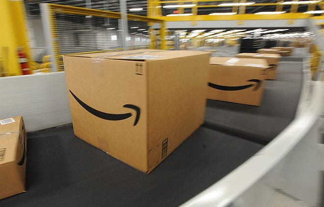 Amazon, in its required annual workforce report, said that the workforce at its Fall River facility dropped more than 30 percent from December 2017 to December 2018. [Herald News file photo]