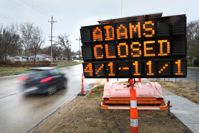 City crews will close S.E. Adams from S.E. 33rd to S.E. 37th starting April 1. [Thad Allton/The Capital-Journal]