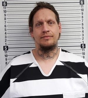 Bradley Steven Cowling, 36, of Carbondale, was arrested Friday night in connection with burglary, theft, interference with law enforcement and criminal use of weapons. [Jackson County Sheriff's Office]