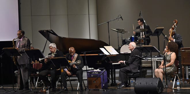 Musicians at the 2017 Sarasota Jazz Festival. A jazz performance can be a metaphor for living well together. [Herald-Tribune Archive]