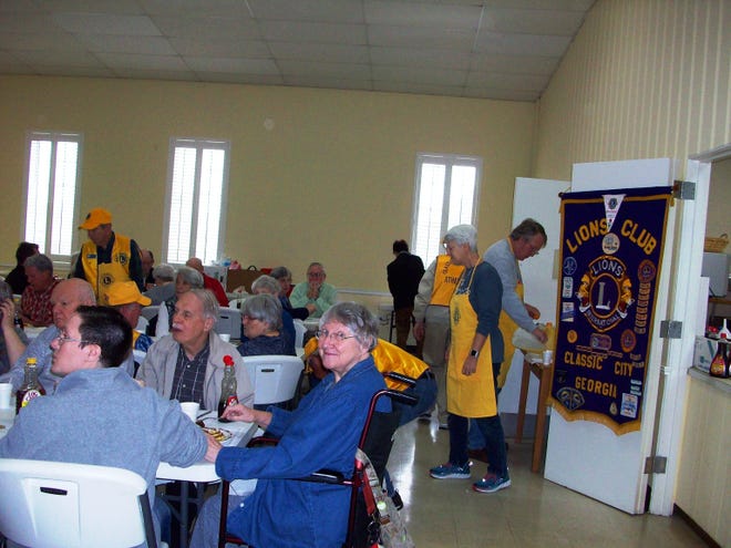 A pancake breakfast held by the Classic City Lions Club on March 9. [Contributed]