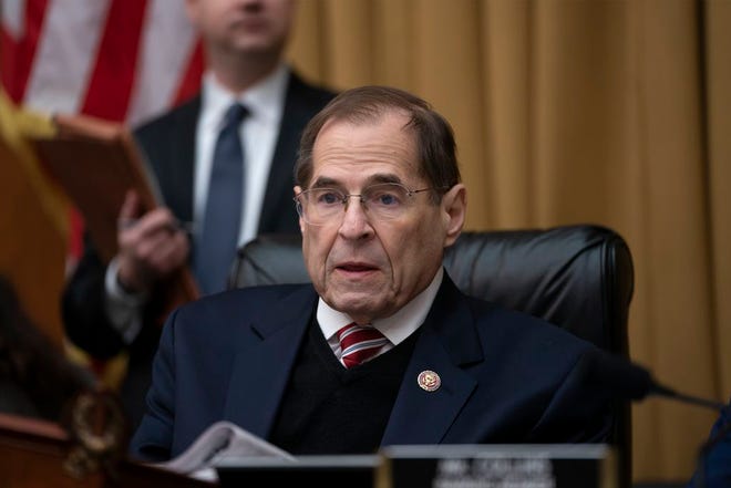 House Judiciary Committee Chairman Jerrold Nadler, D-N.Y., presides at a meeting directing the attorney general to transmit documents to the House of Representatives relating to the actions of former Acting FBI Director Andrew McCabe, on Capitol Hill in Washington last week. The House Judiciary Committee will ready subpoenas this week for special counsel Robert Mueller’s full Russia report. This, as the Justice Department appears likely to miss an April 2 deadline set by Democrats for the report’s release.