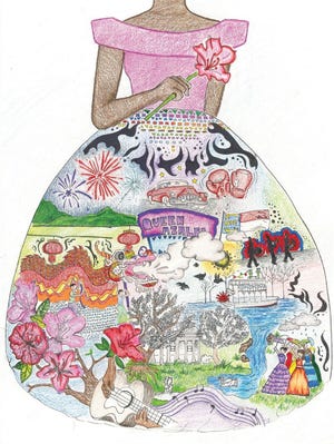 NC Azalea Festival’s Art and Writing Contests. First place winner, Cheyenne Newkirk, Hoggard High School (11th grade), "The Dress." [CONTRIBUTED ARTICLE]