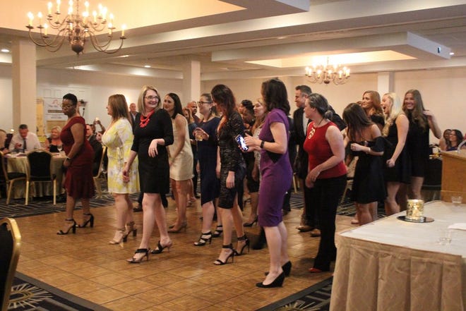 Attendees of the First Annual Dancing for a Cause Kick-Off on the dance floor.