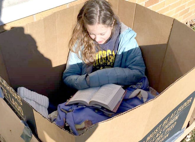 On March 25, St. Mary's seventh- and eighth-grade students spent the school day living as if they were homeless.