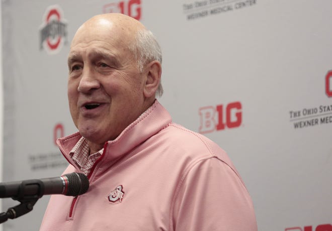 New Ohio State coach Ryan Day says of co-defensive coordinator Greg Mattison: “He has that mentor feel, where you look to him for advice." [Joshua A. Bickel/Dispatch]