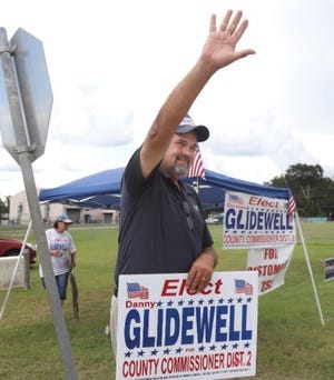 Danny Glidewell is pictured last year during his campaign. [DAILY NEWS FILE PHOTO]