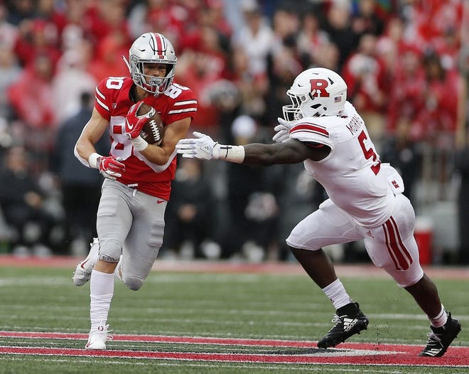 Ohio State receiver C.J. Saunders would like to become the Buckeyes' version of Julian Edelman. (File photo)
