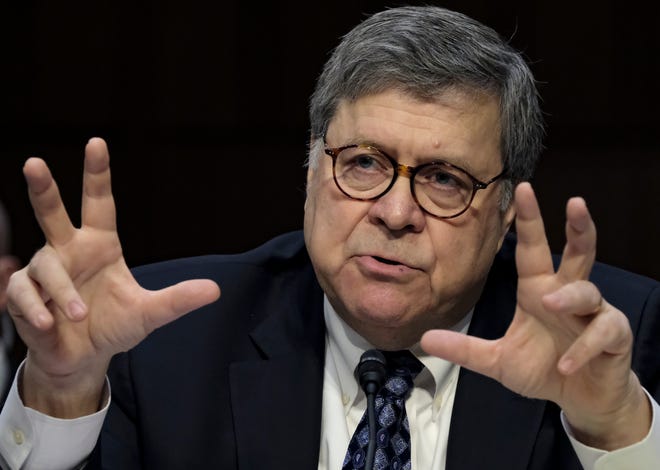 Attorney General William Barr has said he’ll release a redacted version of the Mueller report to Congress by mid-April. MUST CREDIT: Bonnie Jo Mount