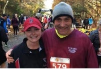 Hingham residents and father/daughter duo, Mike and Molly Haggerty, are running this year’s Boston Marathon on April 15, as part of Team South Shore Health to raise money for cancer care on the South Shore. [Courtesy Photo]