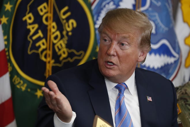 President Donald Trump said Friday he is considering sending "Illegal Immigrants" to Democratic strongholds to punish them for inaction — just hours after White House and Homeland Security officials insisted the idea was dead on arrival. [Jacquelyn Martin/AP Photo]
