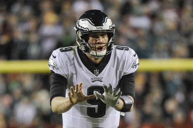 As the Jaguars' offseason workout program begins, new quarterback Nick Foles' first order of business will be establishing a leadership role, getting familiar with the concepts of new offensive coordinator John DeFilippo's offense and gaining a familiarity with his receivers. [Mark Tenally/The Associated Press]