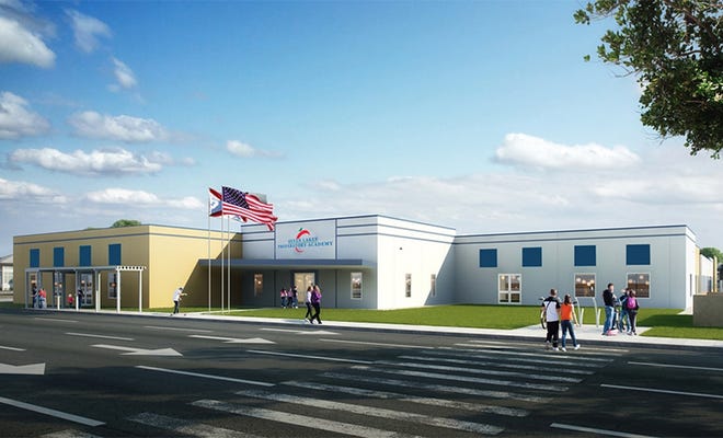 A rendering shows the proposed K-8 school, known as Seven Lakes Preparatory Academy at Steve's Road and Citrus Tower Boulevard in Clermont. [Seven Lakes Preparatory Academy]