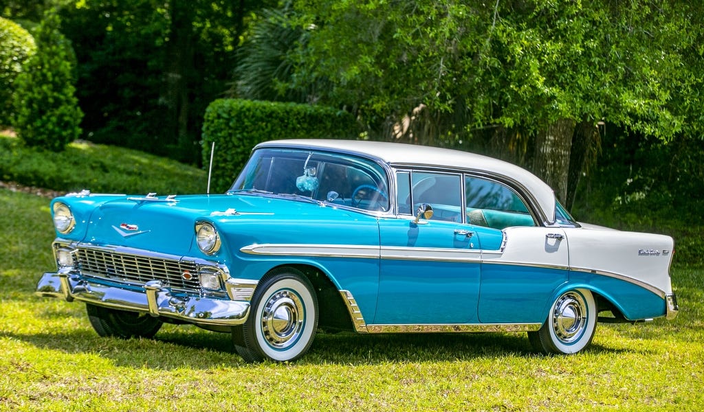 Chevrolet Bel Air 1956 Convertible engine