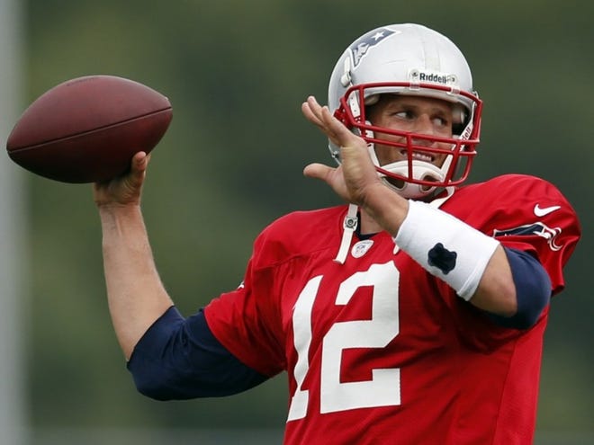 Tom Brady won't be with his teammates at Gillette Stadium this April.